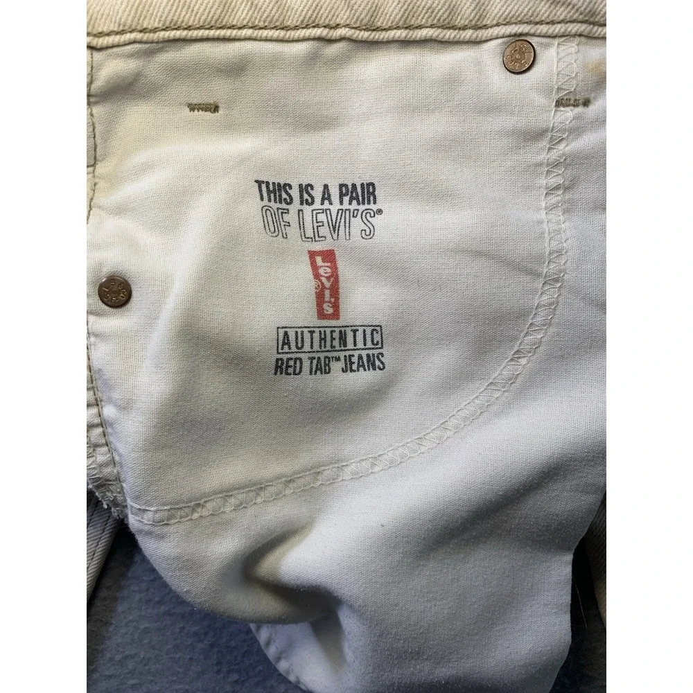 VTG Levis 550 Jeans Made In USA 90'S Men Sz 36/30 Y2K Thrifter Cream
